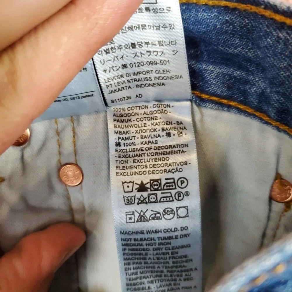 Levis 501 Jeans Mens Sz 36x29 Work Pants Blue Straight Leg Jean